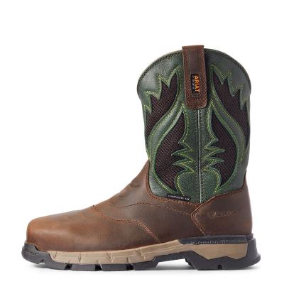 Ariat Rebar Flex Western Kahverengi Iş Ayakkabıları Erkek (41023-063)